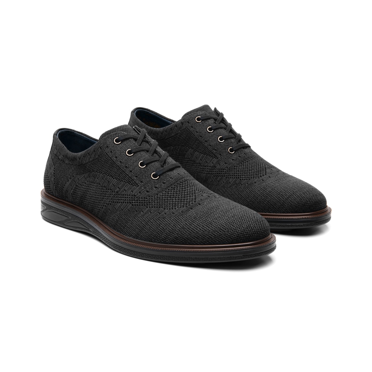 Oxford Casual Flexi para Hombre Estilo 413104 Negro