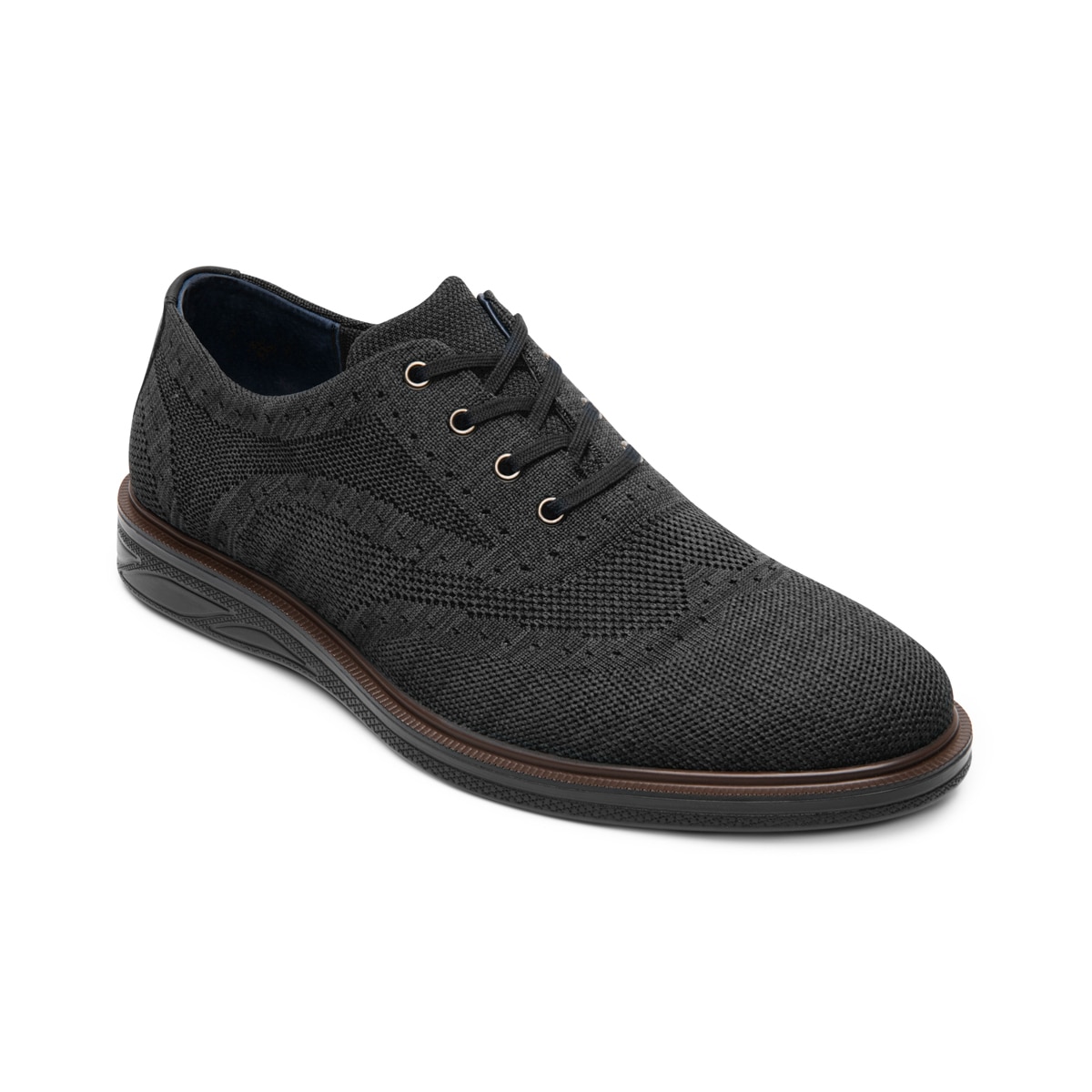 Oxford Casual Flexi para Hombre Estilo 413104 Negro