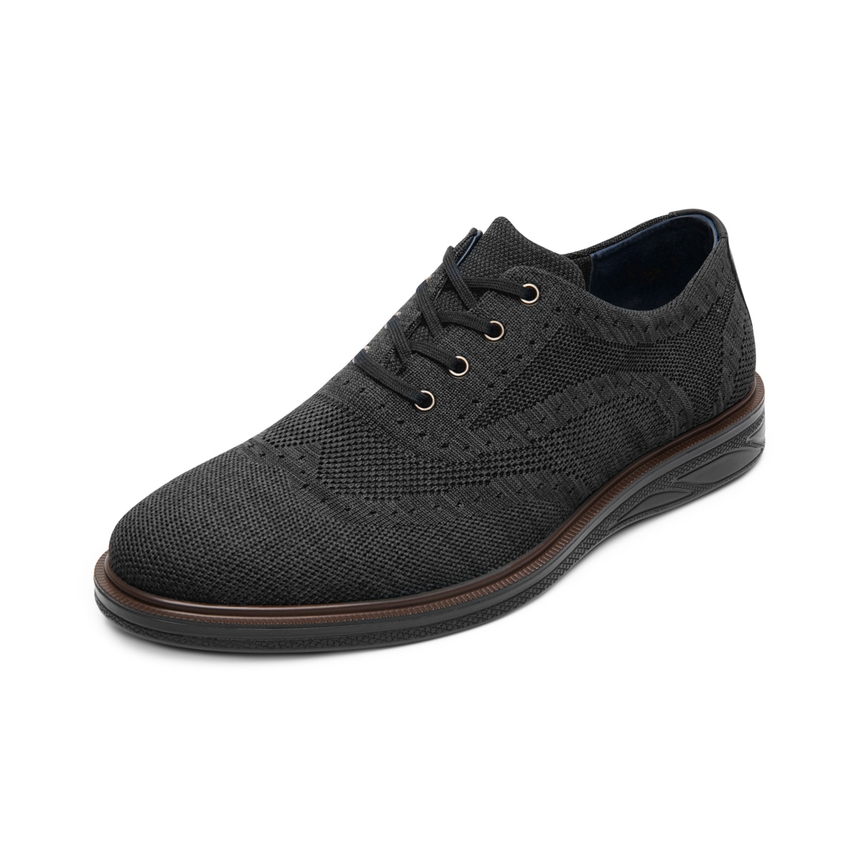 Oxford Casual Flexi para Hombre Estilo 413104 Negro