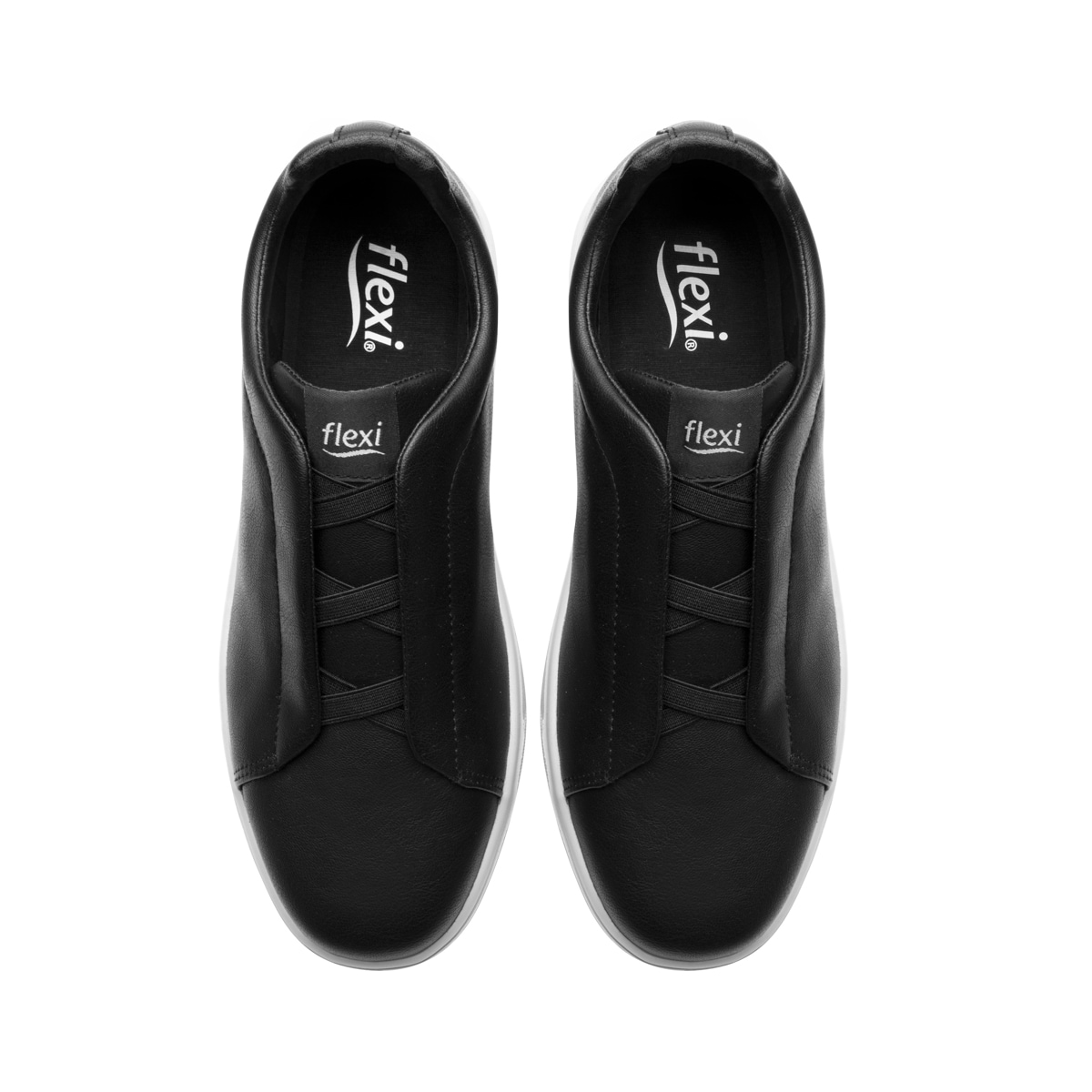 Sneaker Casual Slip On Flexi para Hombre Estilo 415307 Negro