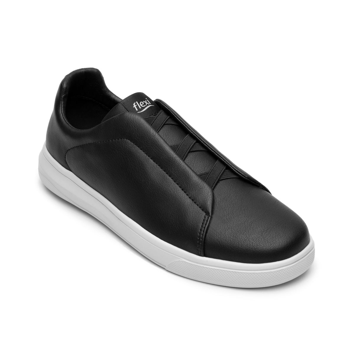 Sneaker Casual Slip On Flexi para Hombre Estilo 415307 Negro