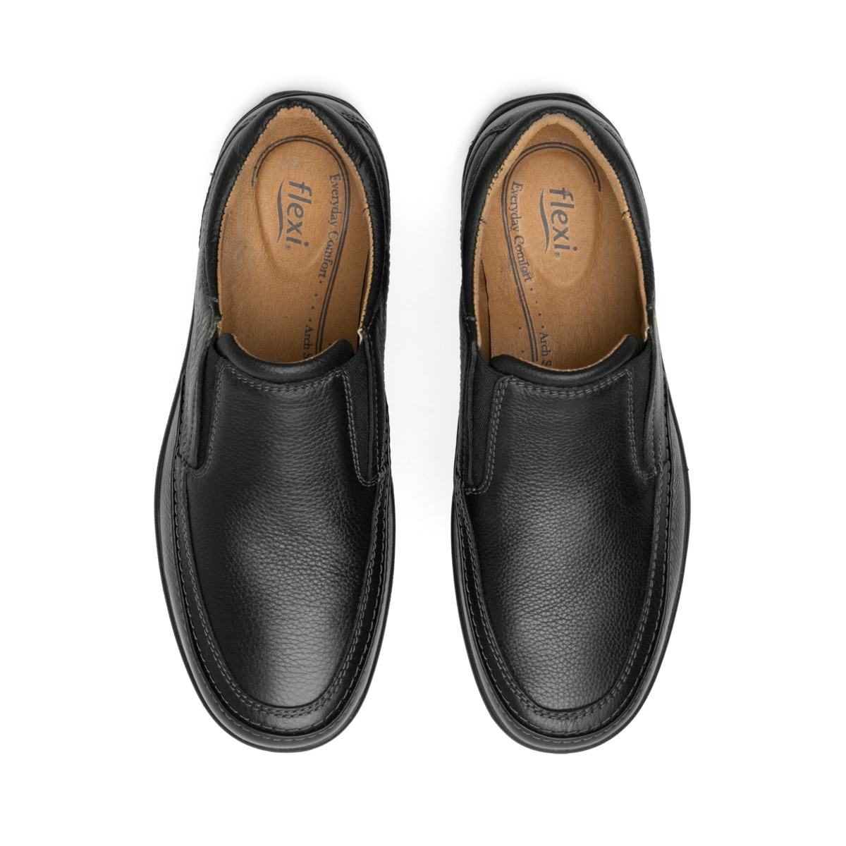 Calzado Escolar Flexi para Hombre con Ajuste Elástico Estilo 415902 Negro