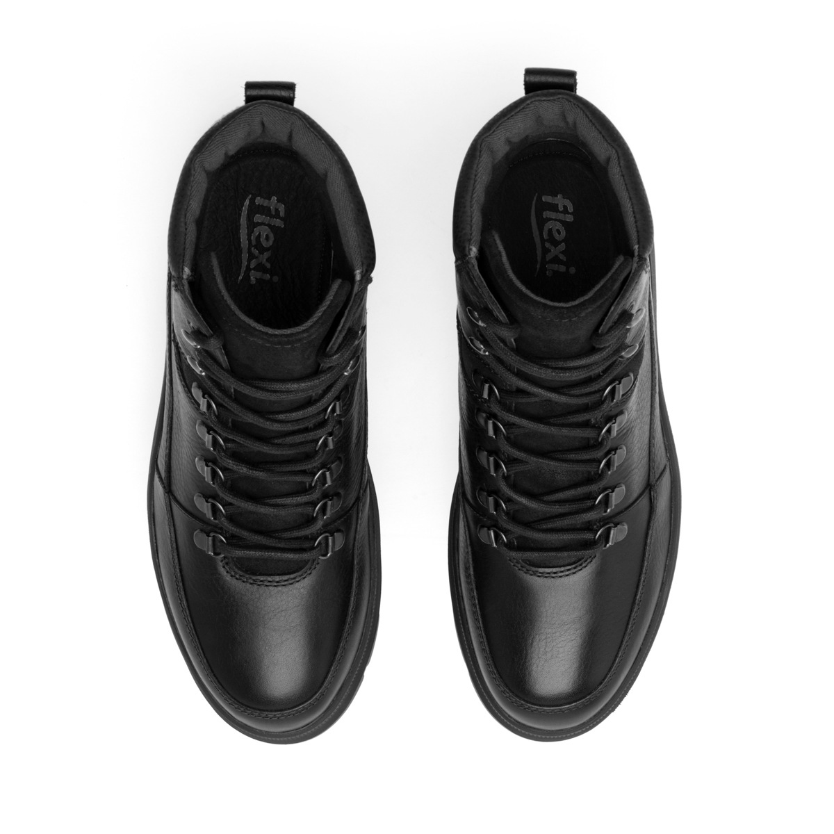 Botín Casual Flexi para Hombre con Amarre Frontal Estilo 416102 Negro