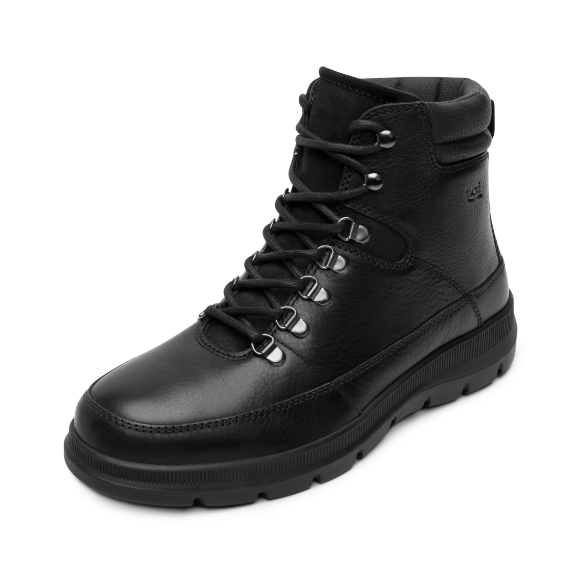 Botín Casual Flexi para Hombre con Amarre Frontal Estilo 416102 Negro