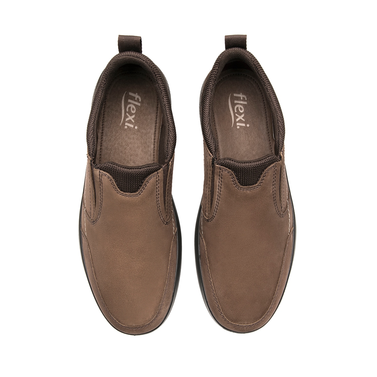 Sneaker Tejido Slip On Flexi para Hombre Estilo 417606 Taupe