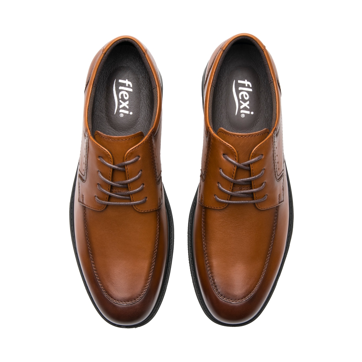Derby Válvula De Aire Flexi para Hombre con Shock Point Estilo 417706 Tan