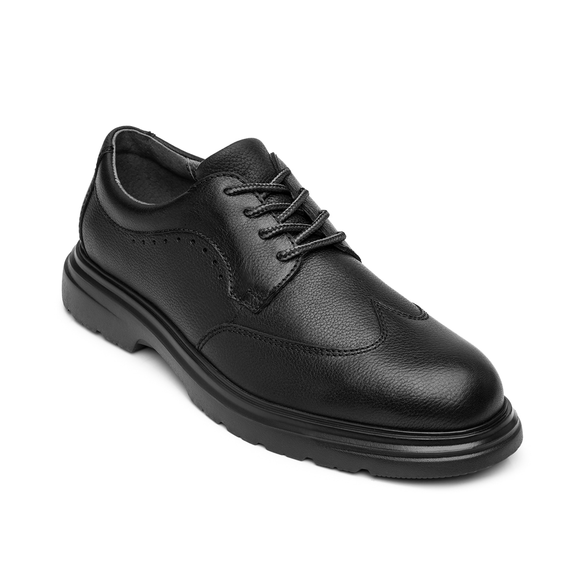 Derby Casual Flexi para Hombre Estilo 418507 Negro