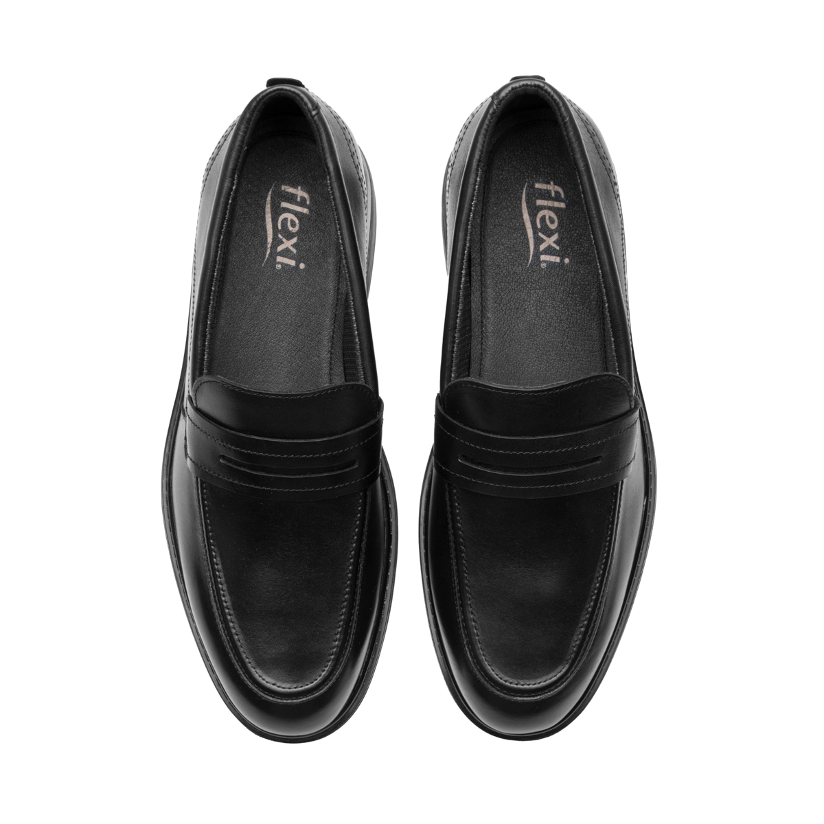 Mocasín Semivestir Flexi para Hombre Estilo 419502 Negro