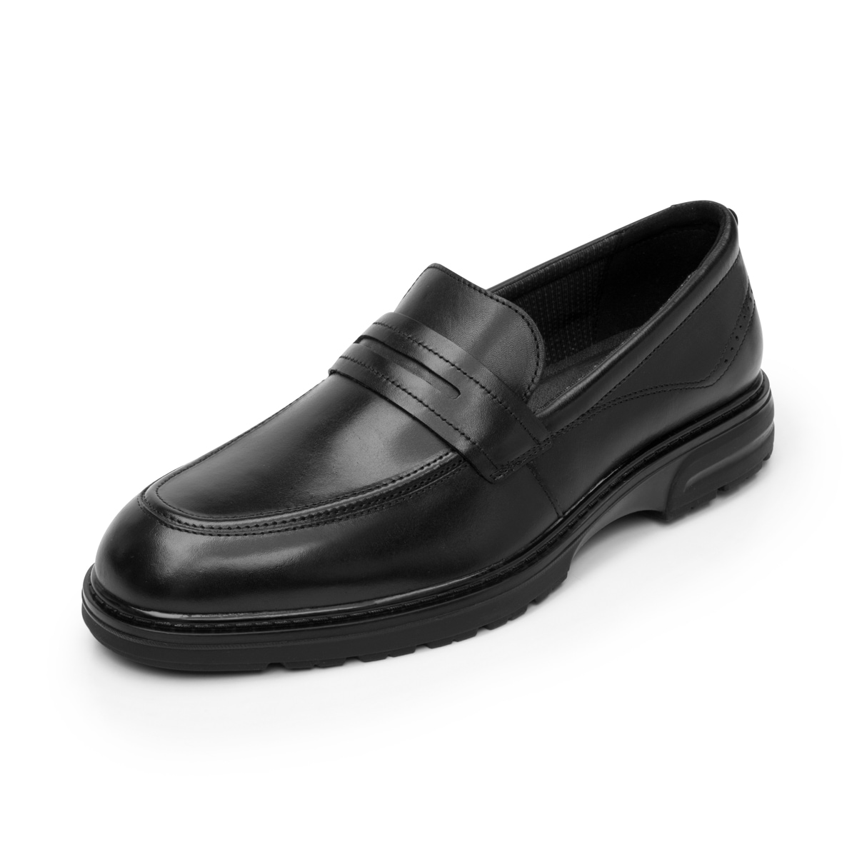 Mocasín Semivestir Flexi para Hombre Estilo 419502 Negro