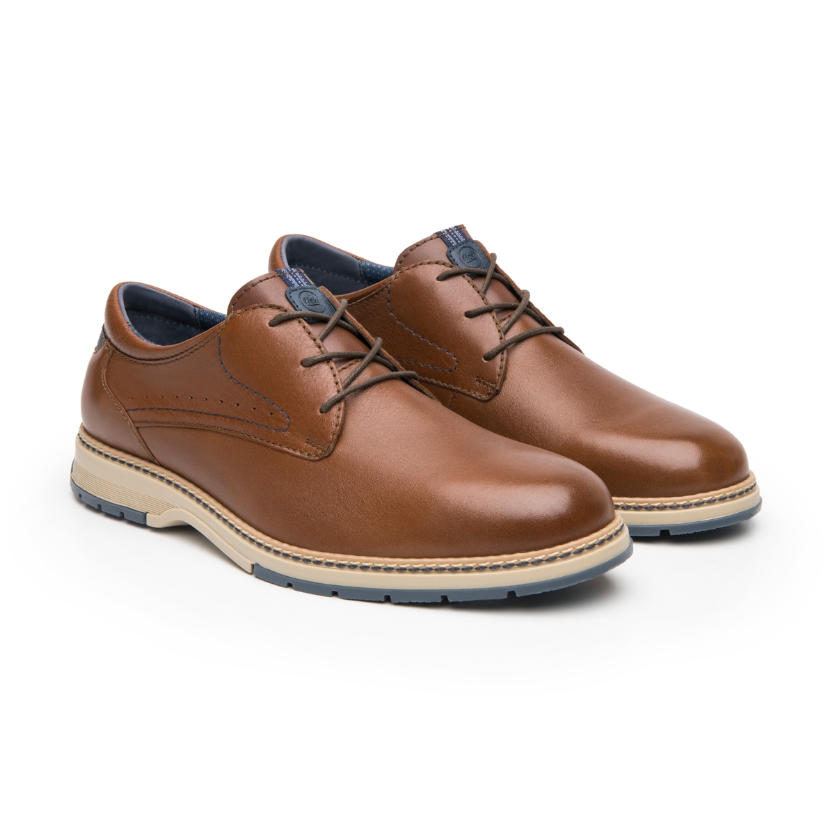 Derby Casual Flexi para Hombre Estilo 420001 Tan