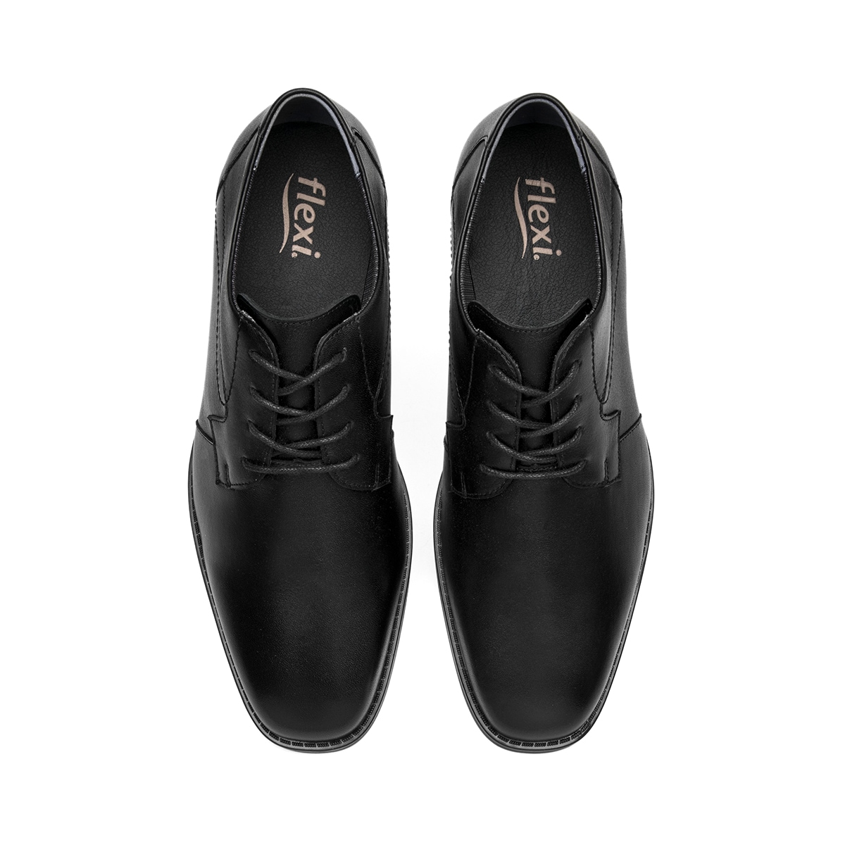 Derby Semivestir Flexi para Hombre Estilo 421401 Negro