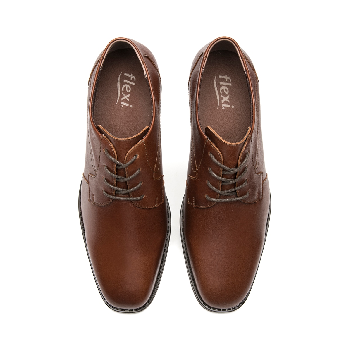 Derby Semivestir Flexi para Hombre Estilo 421401 Tan
