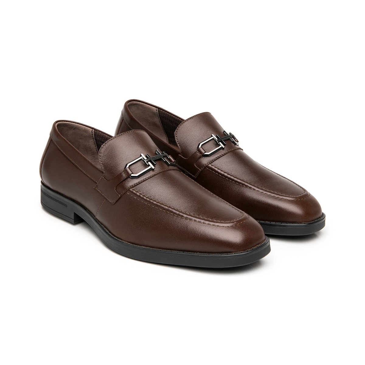 Mocasín Semivestir Flexi para Hombre Estilo 421402 Dk Tan