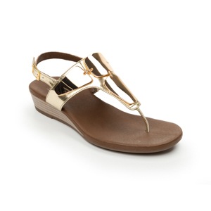 Sandalia De Playa Flexi Con Aplicaciones De Alto Brillo Para Mujer - Estilo 44108 Oro Sandalia De Playa Flexi Con Aplicaciones De Alto Brillo Para Mujer - Estilo 44108 Oro