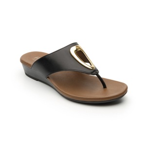 Sandalia De Playa Flexi De Tipo Slip-On Para Mujer - Estilo 44109 Negro Sandalia De Playa Flexi De Tipo Slip-On Para Mujer - Estilo 44109 Negro