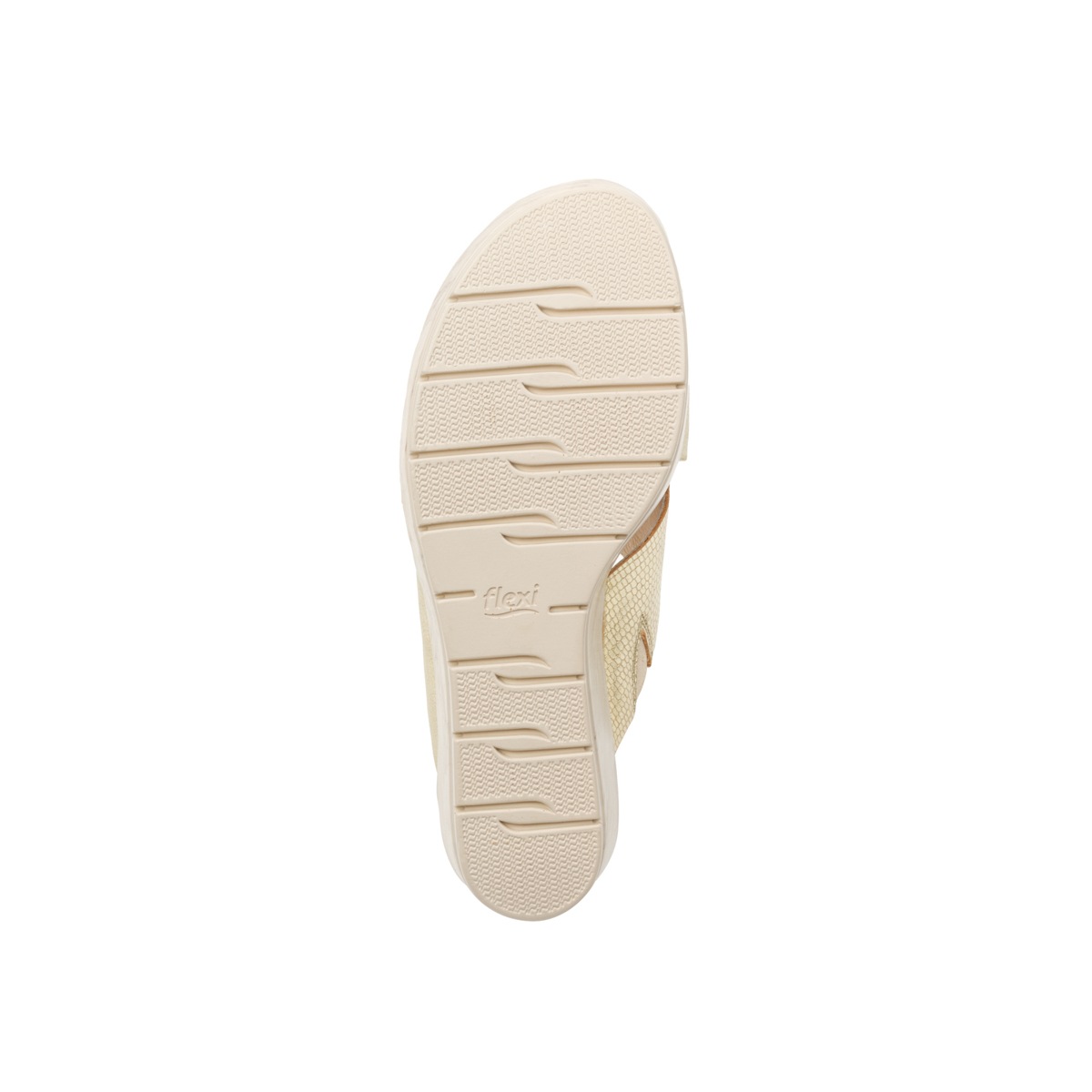 Sandalia De Plataforma Casual Flexi De Tipo Slip-On Para Mujer - Estilo 44510 Oro