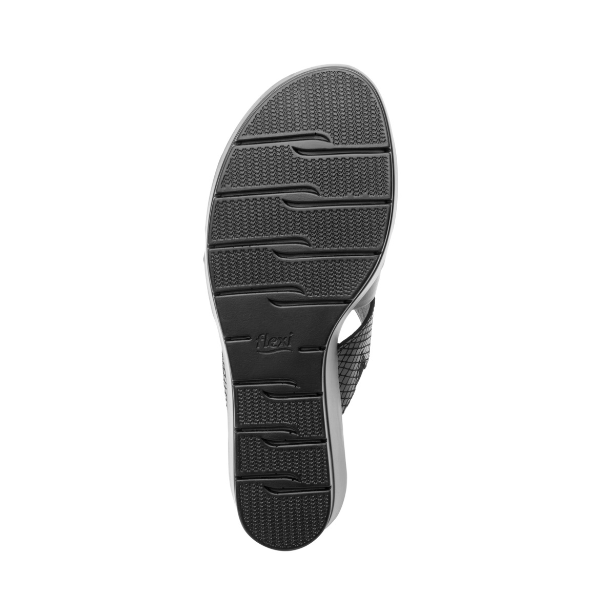 Sandalia Casual Flexi Con 100% Piel Para Mujer - Estilo 44512 Negro