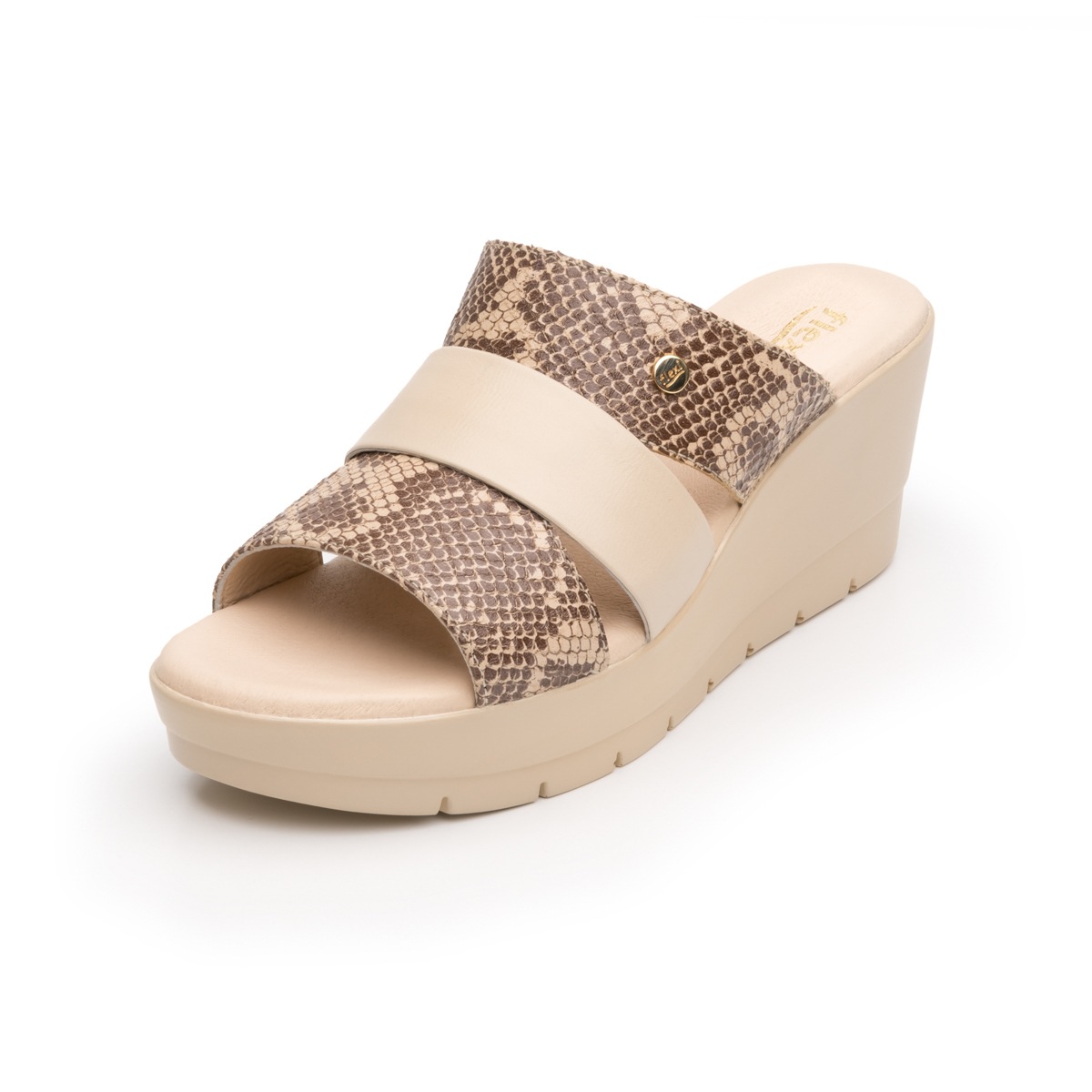 Sandalia Casual Flexi Con 100% Piel Para Mujer - Estilo 44512 Víbora