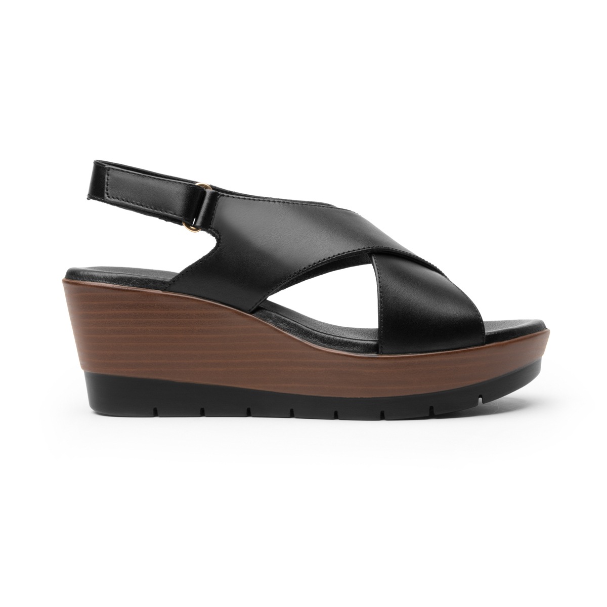 Sandalia Con Plataforma Flexi para Mujer Estilo 44522 Negro