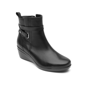 Botín De Confort Flexi Con Cuña De Alto Brillo Para Mujer - Estilo 45212 Negro Botín De Confort Flexi Con Cuña De Alto Brillo Para Mujer - Estilo 45212 Negro