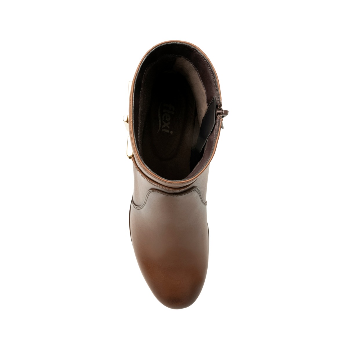Botín Con Plataforma Flexi para Mujer Estilo 45221 Tan