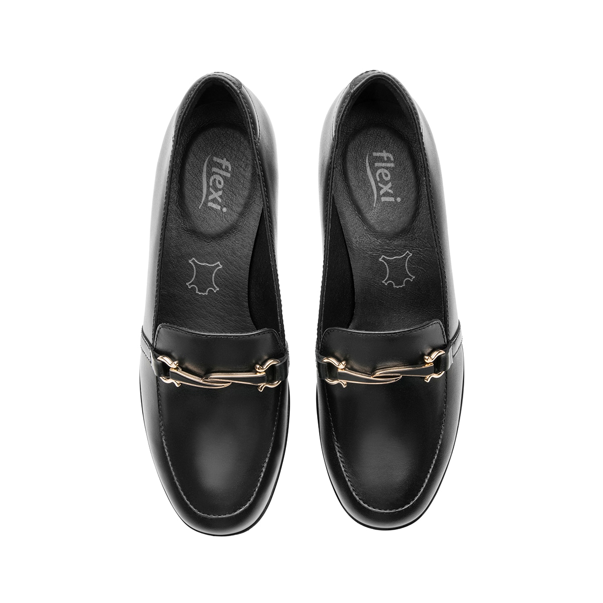 Mocasín Confort Con Cuña Flexi para Mujer Estilo 45233 Negro