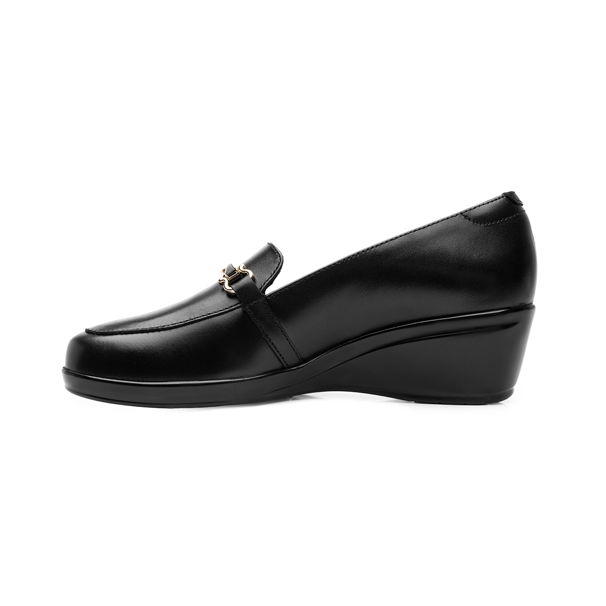 Mocasín Confort Con Cuña Flexi para Mujer Estilo 45233 Negro
