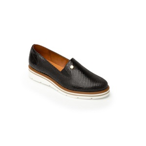 Flat Urbano Flexi Con Efecto De Piel Exótica Para Mujer - Estilo 45703 Negro Flat Urbano Flexi Con Efecto De Piel Exótica Para Mujer - Estilo 45703 Negro