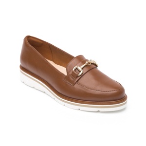 Mocasín Casual Flexi Con Adorno De Estribo Para Mujer - Estilo 45715 Cafe Mocasín Casual Flexi Con Adorno De Estribo Para Mujer - Estilo 45715 Cafe