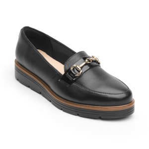 Mocasín Casual Flexi Con Adorno De Estribo Para Mujer - Estilo 45715 Negro Mocasín Casual Flexi Con Adorno De Estribo Para Mujer - Estilo 45715 Negro