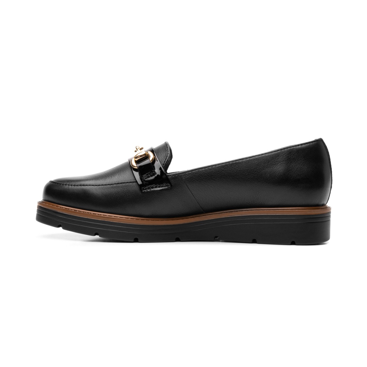 Mocasín Casual Flexi Con Adorno De Estribo Para Mujer - Estilo 45715 Negro