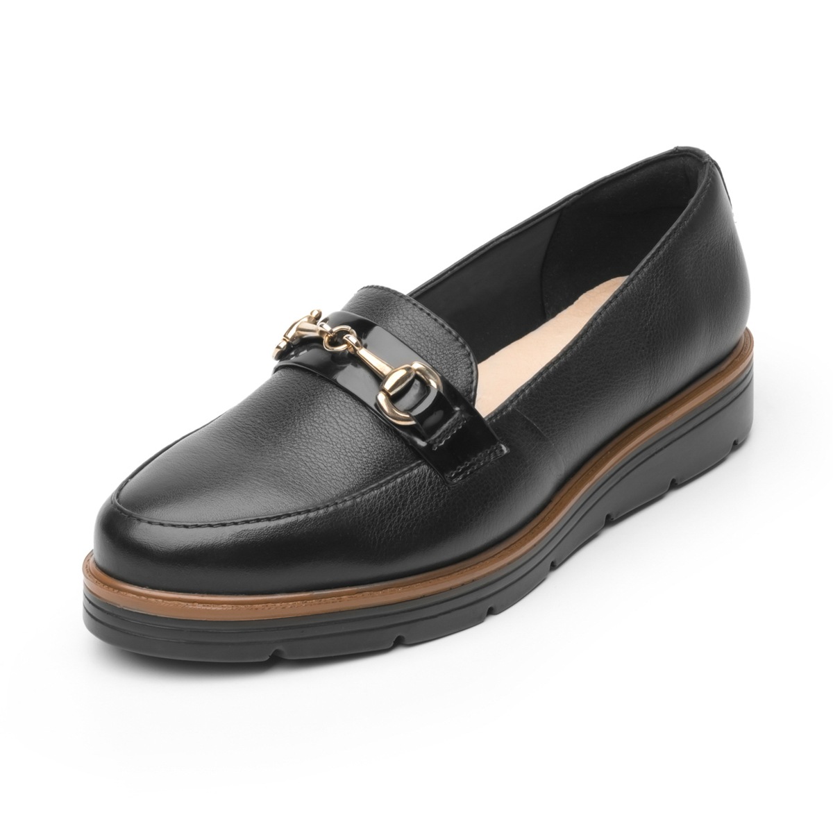 Mocasín Casual Flexi Con Adorno De Estribo Para Mujer - Estilo 45715 Negro