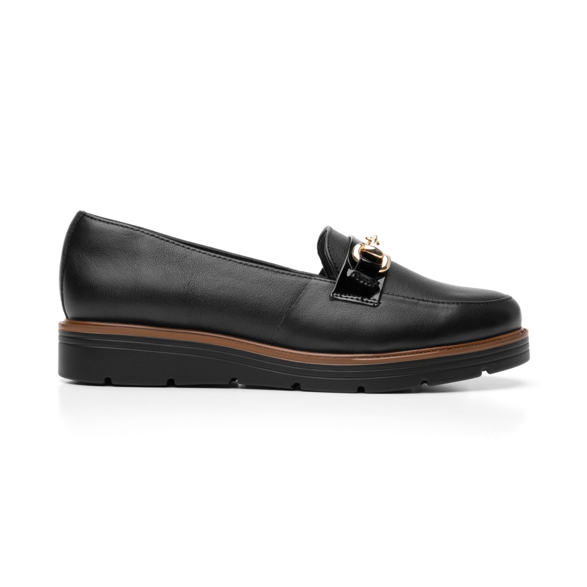 Mocasín Casual Flexi Con Adorno De Estribo Para Mujer - Estilo 45715 Negro