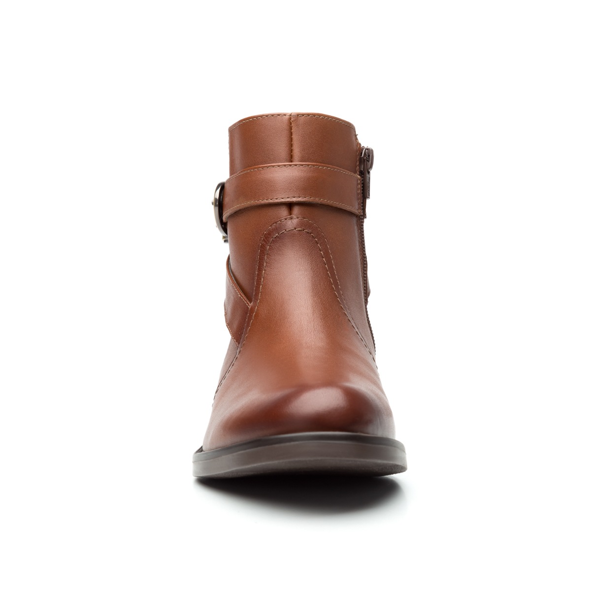 Botín Urbano Flexi Con Dos Texturas Para Mujer - Estilo 46616 Café