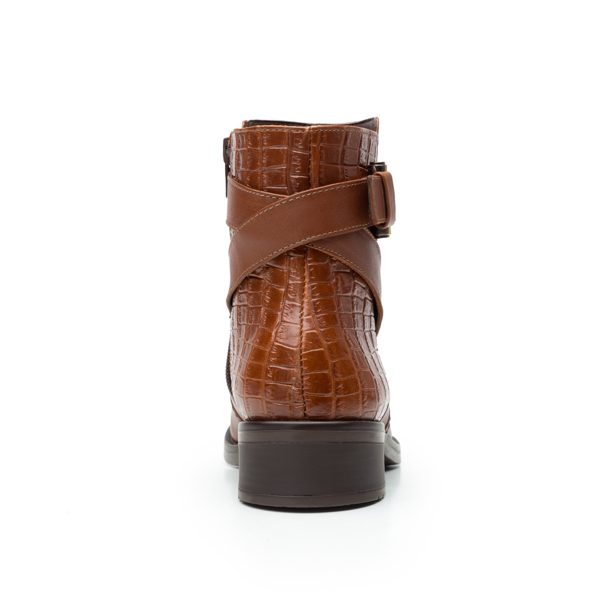 Botín Urbano Flexi Con Dos Texturas Para Mujer - Estilo 46616 Café