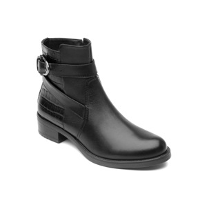 Botín Urbano Flexi Con Dos Texturas Para Mujer - Estilo 46616 Negro Botín Urbano Flexi Con Dos Texturas Para Mujer - Estilo 46616 Negro