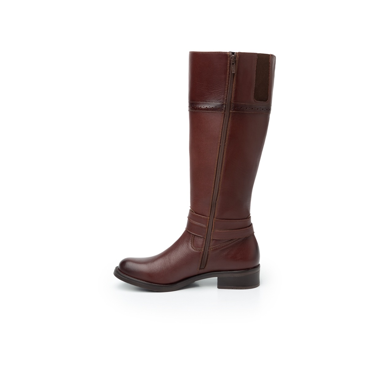 Bota Urbana Flexi De Aire Hípico Para Mujer - Estilo 46618 Whisky