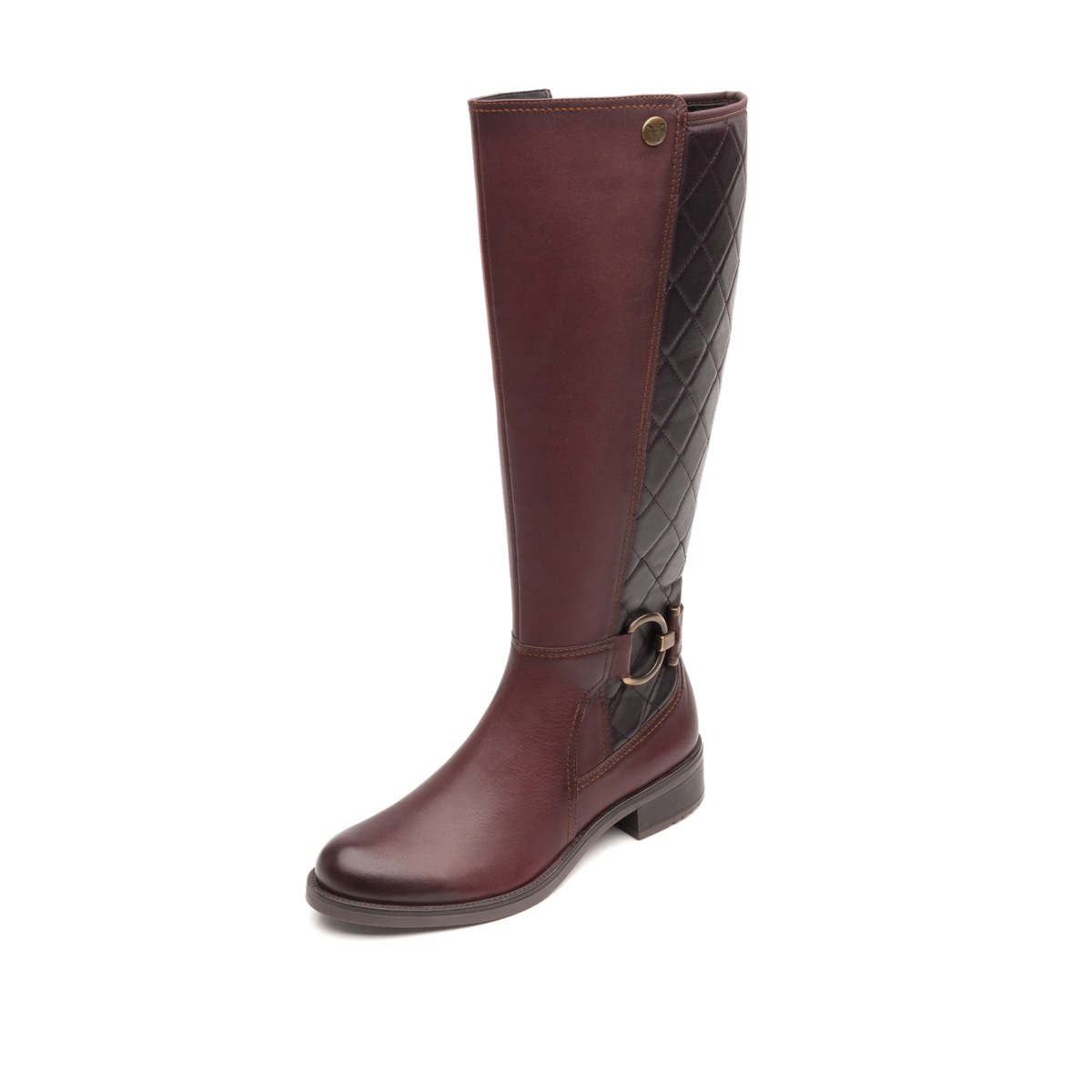 Bota Urbana Flexi Con Capitonado Para Mujer - Estilo 46619 Chocolate