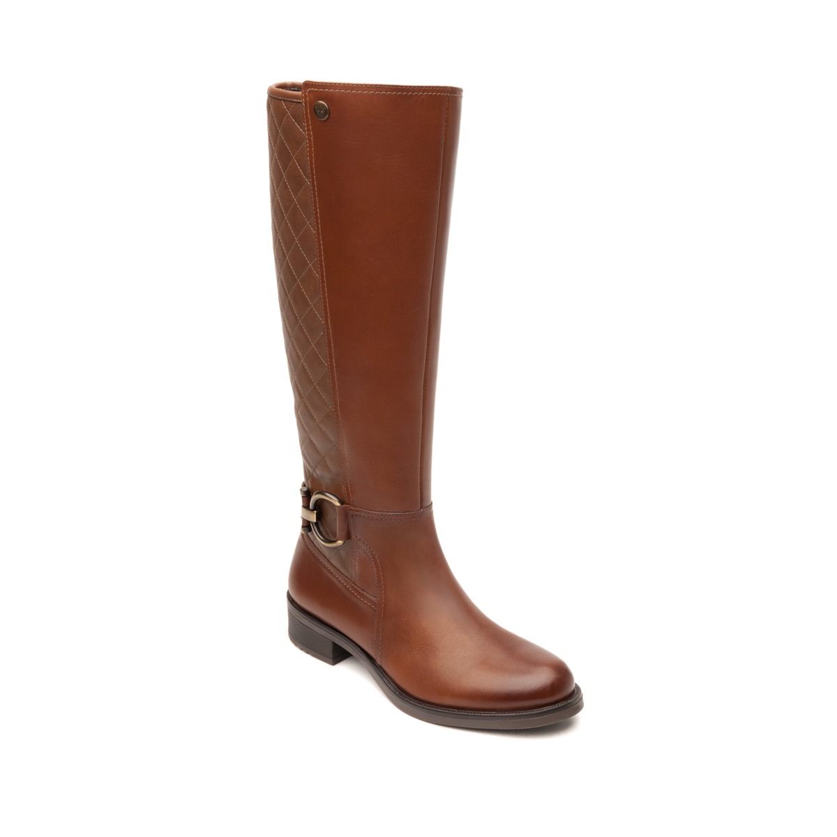Bota Urbana Flexi Con Capitonado Para Mujer - Estilo 46619 Whisky