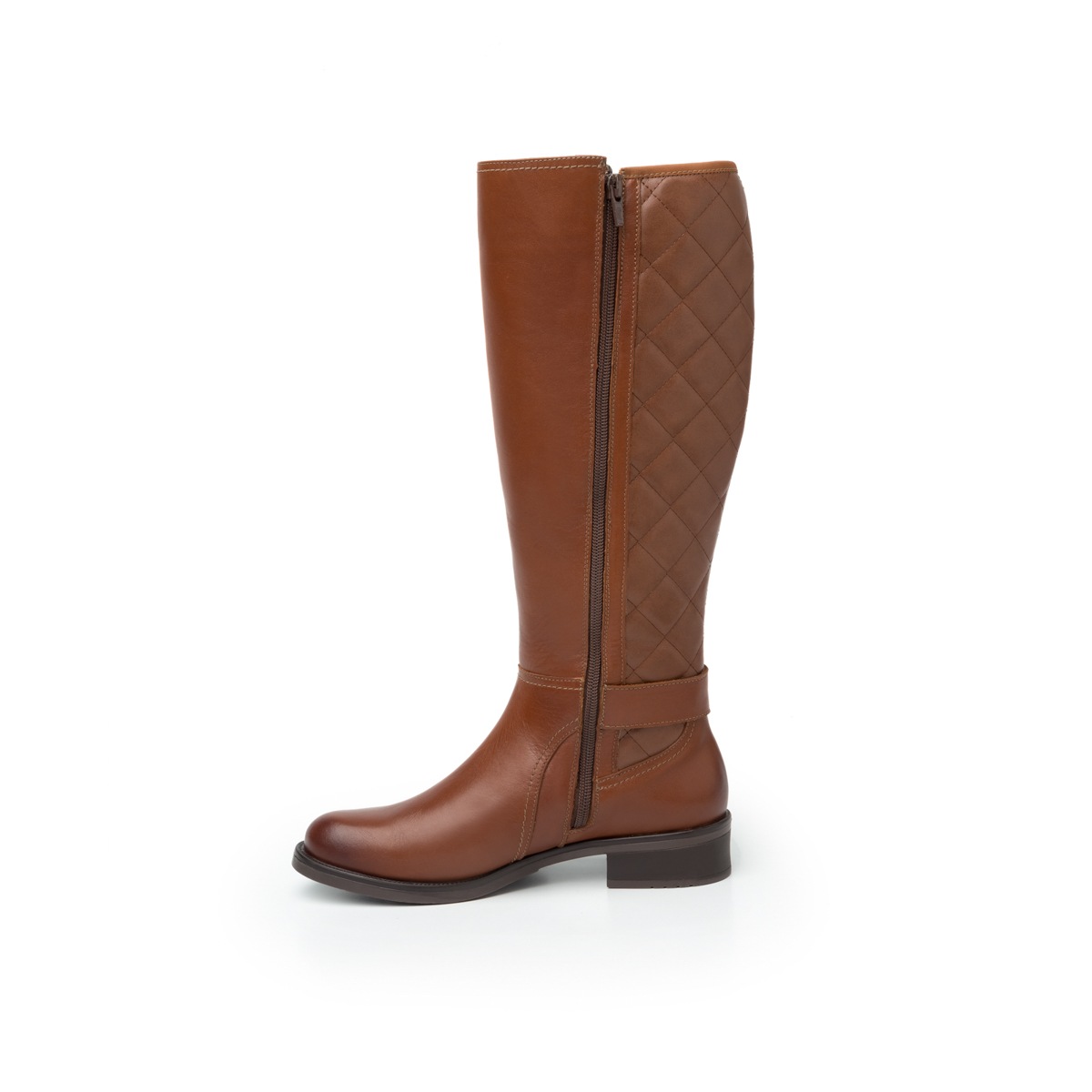 Bota Urbana Flexi Con Capitonado Para Mujer - Estilo 46619 Whisky