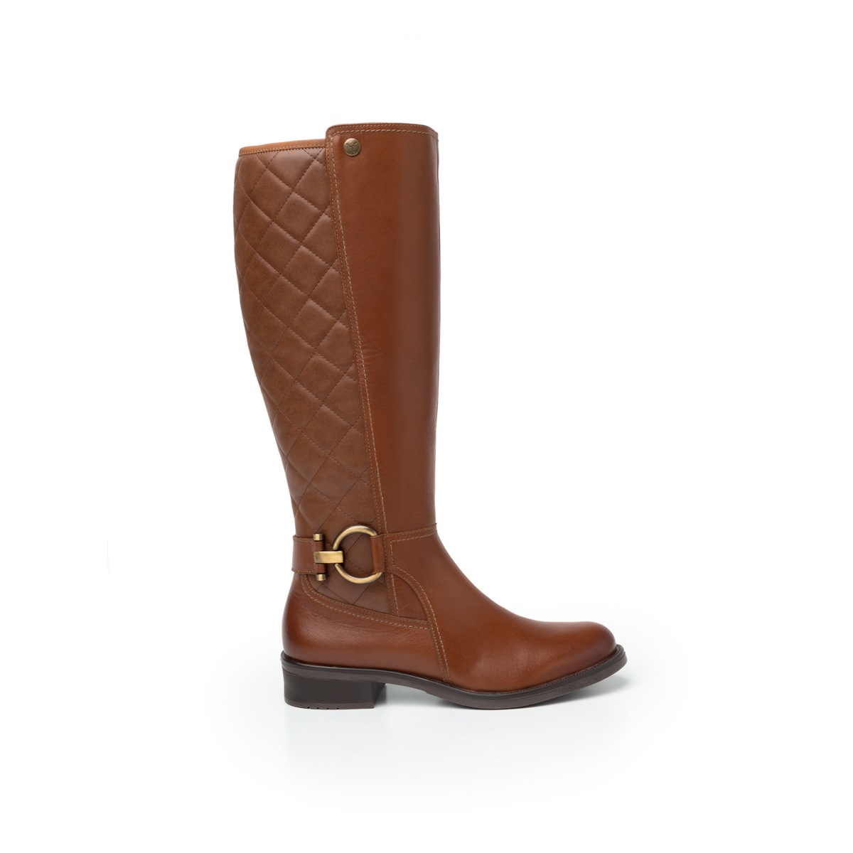 Bota Urbana Flexi Con Capitonado Para Mujer - Estilo 46619 Whisky