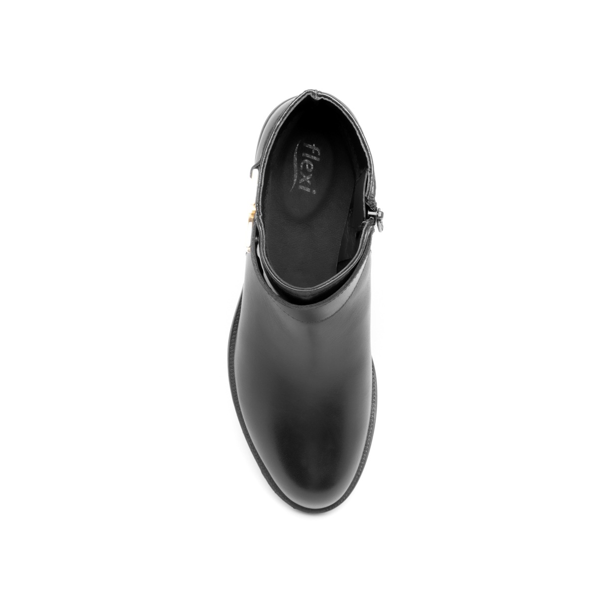 Botín Casual Flexi para Mujer con Herrajes Laterales Estilo 46622 Negro