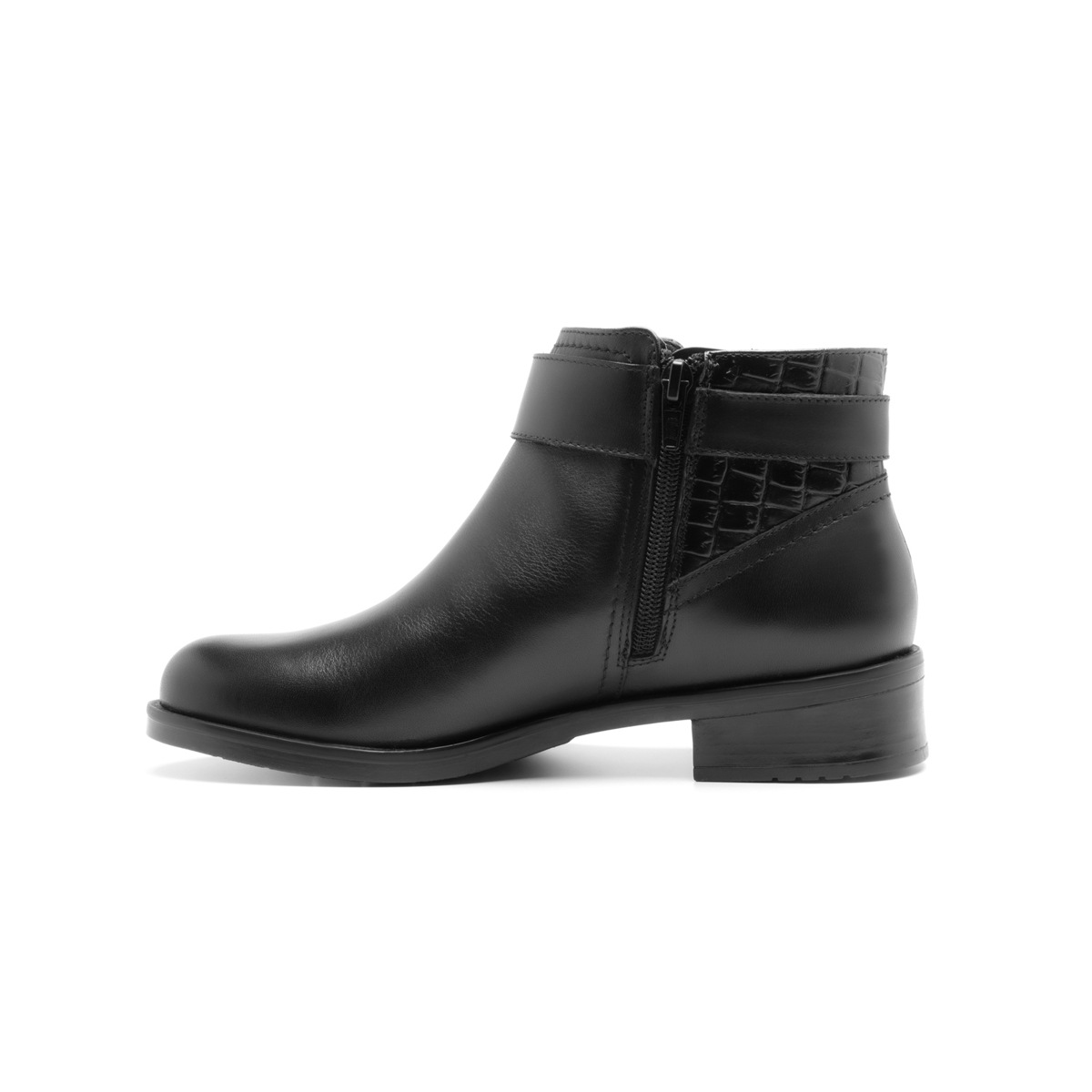 Botín Casual Flexi para Mujer con Herrajes Laterales Estilo 46622 Negro