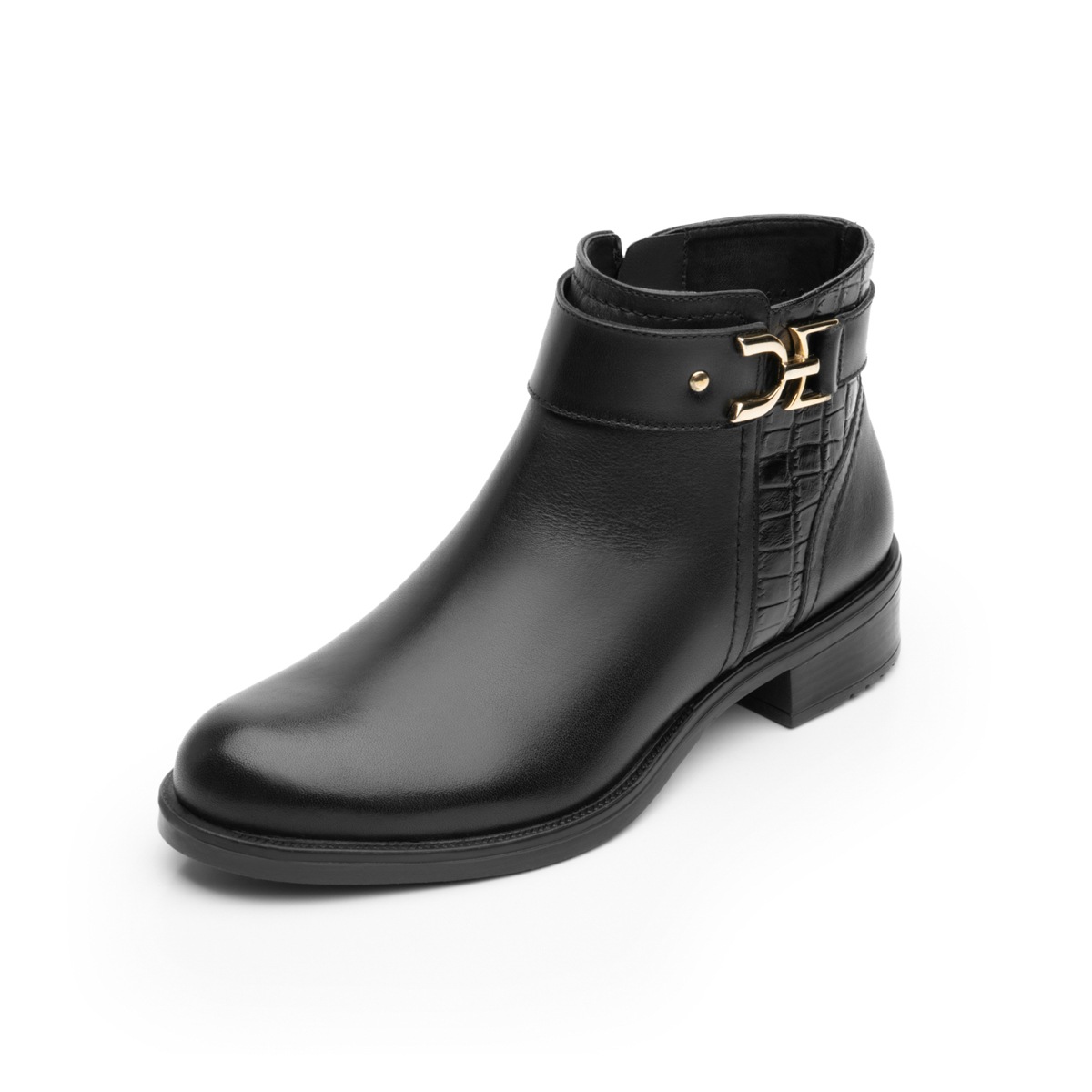 Botín Casual Flexi para Mujer con Herrajes Laterales Estilo 46622 Negro