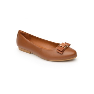 Flat Para Oficina Flexi Con Moño De Tela Para Mujer - Estilo 47303 Tan Flat Para Oficina Flexi Con Moño De Tela Para Mujer - Estilo 47303 Tan