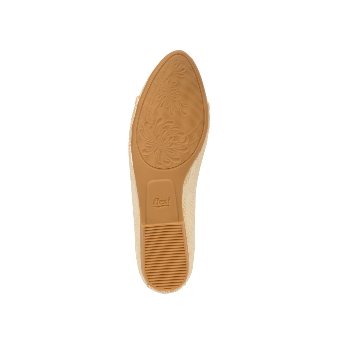 Flat Para Oficina Flexi Con Efecto De Textura Exótica Para Mujer - Estilo 47308 Oro