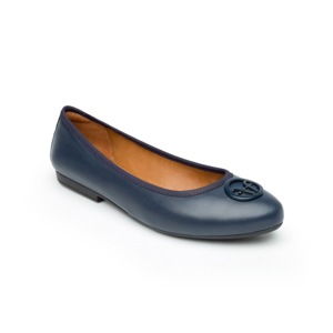 Flat Para Oficina Flexi Con Herraje Frontal Para Mujer - Estilo 47311 Azul Flat Para Oficina Flexi Con Herraje Frontal Para Mujer - Estilo 47311 Azul