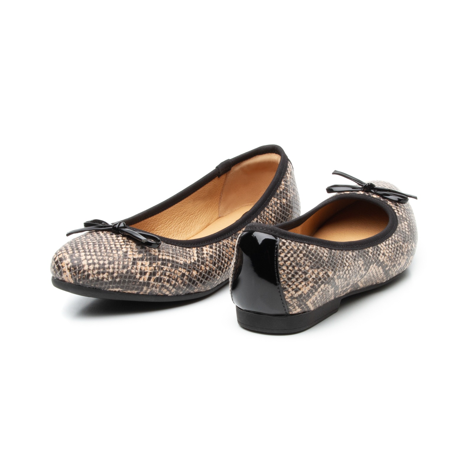 Ballerina De Víbora Flexi para Mujer con Sistema Comfort Flat Estilo 47315 Beige