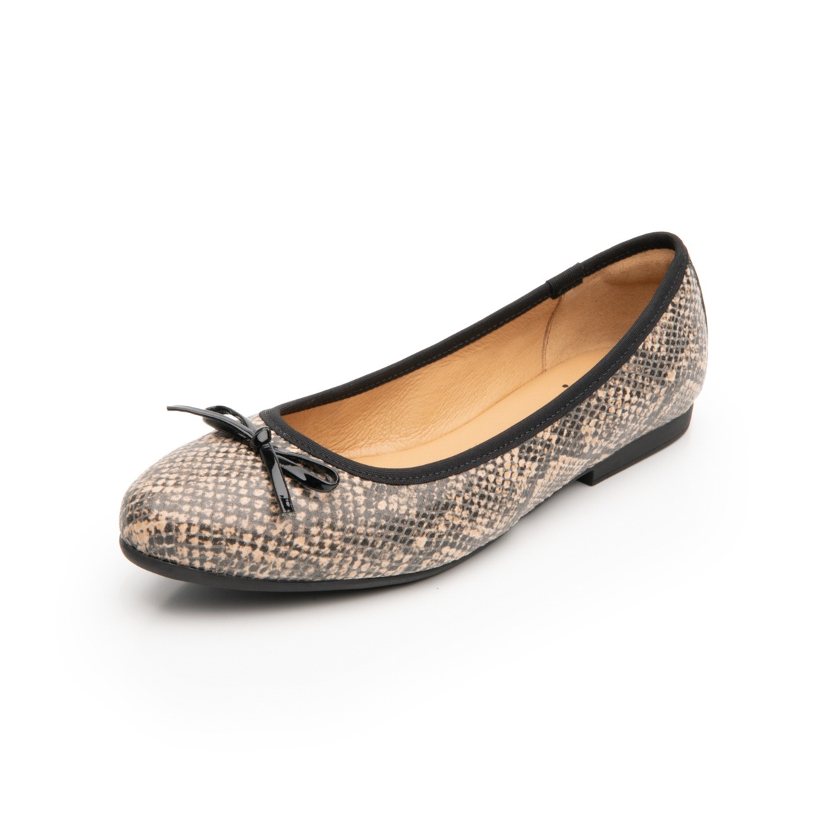Ballerina De Víbora Flexi para Mujer con Sistema Comfort Flat Estilo 47315 Beige