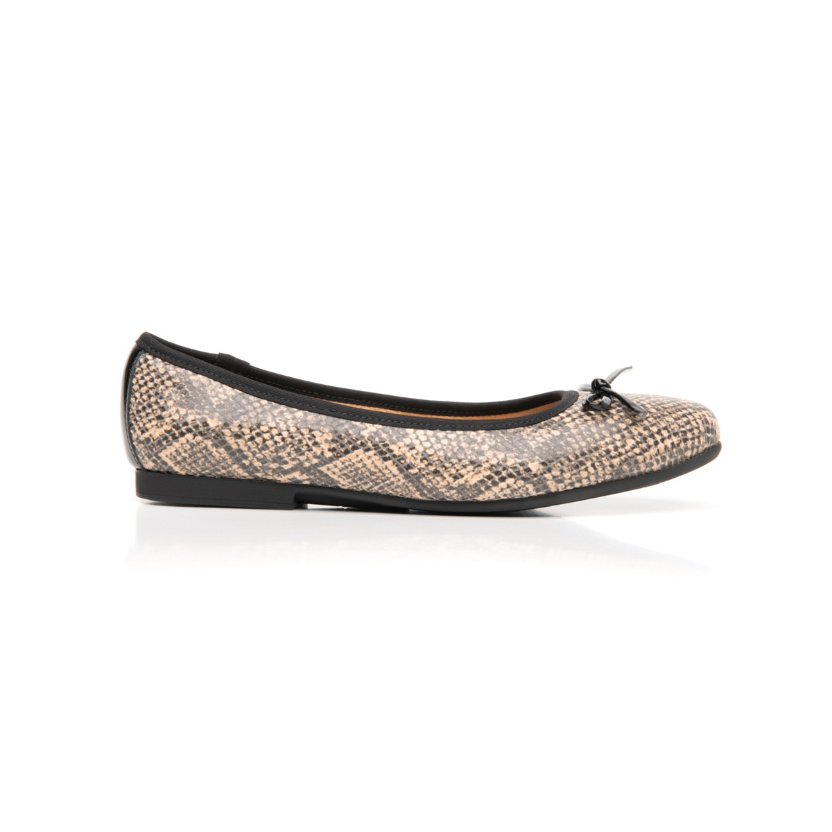 Ballerina De Víbora Flexi para Mujer con Sistema Comfort Flat Estilo 47315 Beige